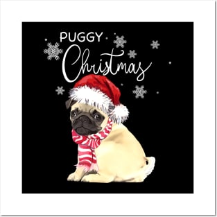 Pug Lovers Merry Christmas Posters and Art